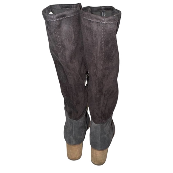 Blondo Nada Gray Suede Knee High Waterproof Boots - Picture 6 of 7